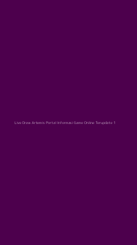 Tampilan Antarmuka Aplikasi Live Draw Artemis Portal Informasi Game Online Terupdate - 1