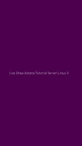 Tampilan Antarmuka Aplikasi Live Draw Astana Tutorial Server Linux - 3