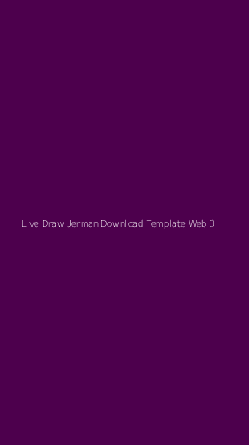 Tampilan Antarmuka Aplikasi Live Draw Jerman Download Template Web - 3