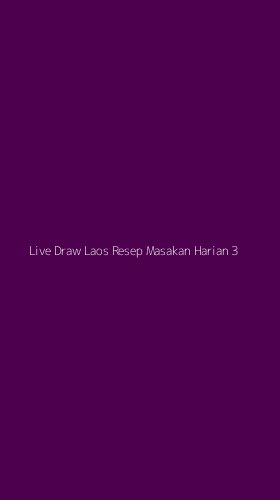 Tampilan Antarmuka Aplikasi Live Draw Laos Resep Masakan Harian - 3