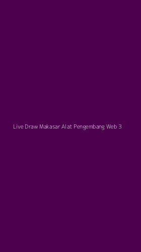 Tampilan Antarmuka Aplikasi Live Draw Makasar Alat Pengembang Web - 3