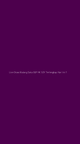 Tampilan Antarmuka Aplikasi Live Draw Malang Data Sgp Hk Sdy Terlengkap Hari Ini - 1