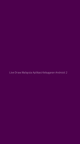 Tampilan Antarmuka Aplikasi Live Draw Malaysia Aplikasi Kebugaran Android - 2