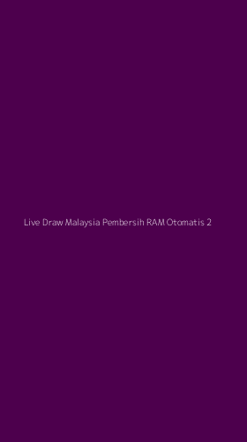 Tampilan Antarmuka Aplikasi Live Draw Malaysia Pembersih Ram Otomatis - 2