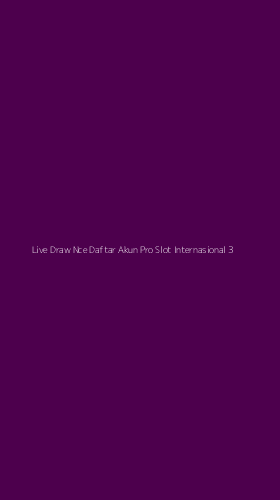 Tampilan Antarmuka Aplikasi Live Draw Nce Daftar Akun Pro Slot Internasional - 3