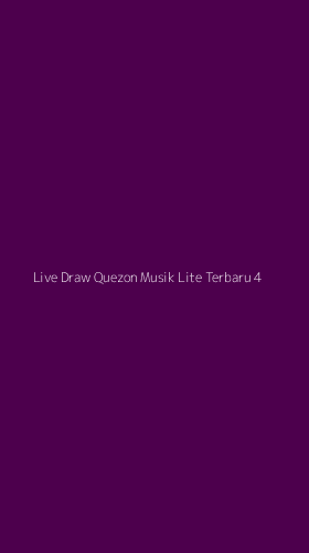 Tampilan Antarmuka Aplikasi Live Draw Quezon Musik Lite Terbaru - 4