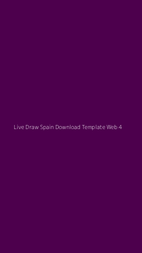 Tampilan Antarmuka Aplikasi Live Draw Spain Download Template Web - 4