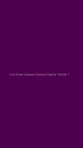 Tampilan Antarmuka Aplikasi Live Draw Sulawesi Dompet Digital Terbaik - 1