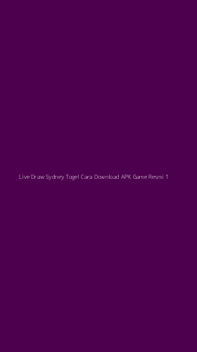 Tampilan Antarmuka Aplikasi Live Draw Sydney Togel Cara Download Apk Game Resmi - 1