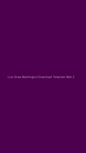 Tampilan Antarmuka Aplikasi Live Draw Washington Download Template Web - 2