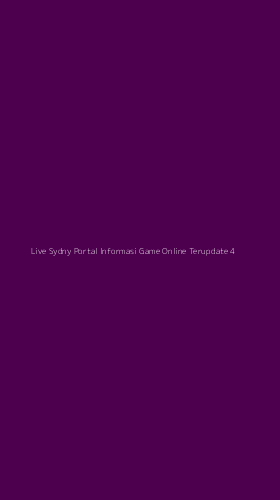 Tampilan Antarmuka Aplikasi Live Sydny Portal Informasi Game Online Terupdate - 4