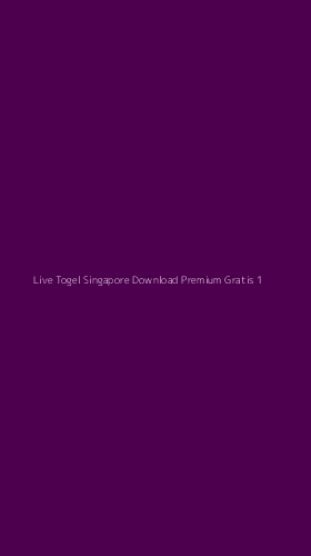 Tampilan Antarmuka Aplikasi Live Togel Singapore Download Premium Gratis - 1