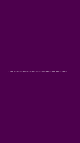 Tampilan Antarmuka Aplikasi Live Toto Macau Portal Informasi Game Online Terupdate - 4