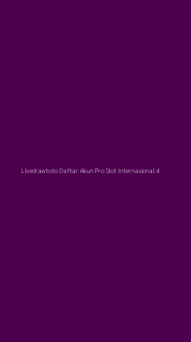 Tampilan Antarmuka Aplikasi Livedrawtoto Daftar Akun Pro Slot Internasional - 4