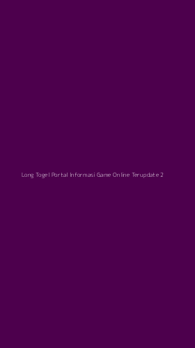 Tampilan Antarmuka Aplikasi Long Togel Portal Informasi Game Online Terupdate - 2
