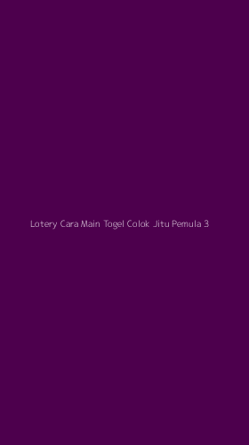 Tampilan Antarmuka Aplikasi Lotery Cara Main Togel Colok Jitu Pemula - 3