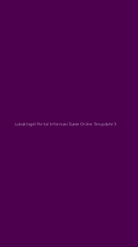 Tampilan Antarmuka Aplikasi Lubuktogel Portal Informasi Game Online Terupdate - 3
