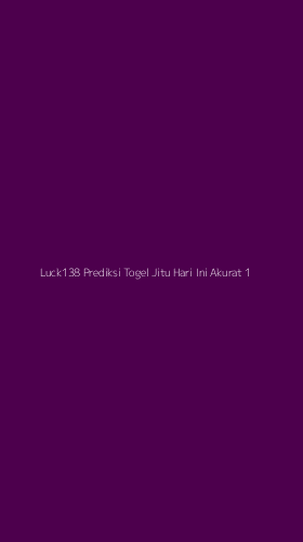 Tampilan Antarmuka Aplikasi Luck138 Prediksi Togel Jitu Hari Ini Akurat - 1