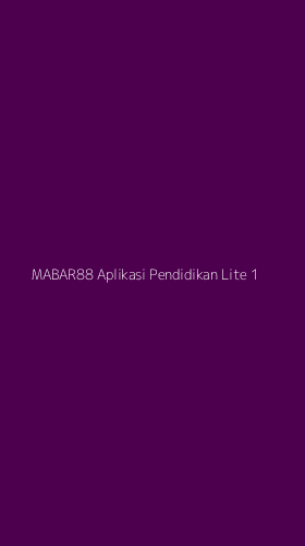 Tampilan Antarmuka Aplikasi Mabar88 Aplikasi Pendidikan Lite - 1