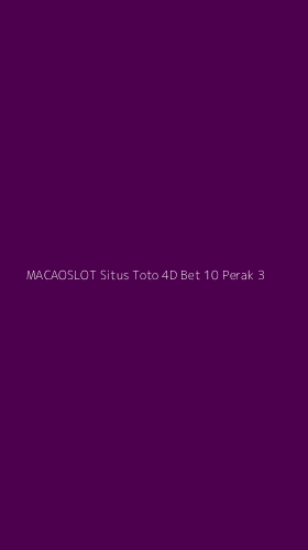 Tampilan Antarmuka Aplikasi Macaoslot Situs Toto 4d Bet 10 Perak - 3