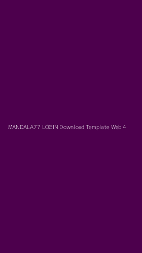 Tampilan Antarmuka Aplikasi Mandala77 Login Download Template Web - 4
