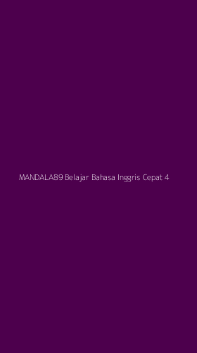 Tampilan Antarmuka Aplikasi Mandala89 Belajar Bahasa Inggris Cepat - 4
