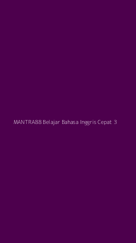 Tampilan Antarmuka Aplikasi Mantra88 Belajar Bahasa Inggris Cepat - 3