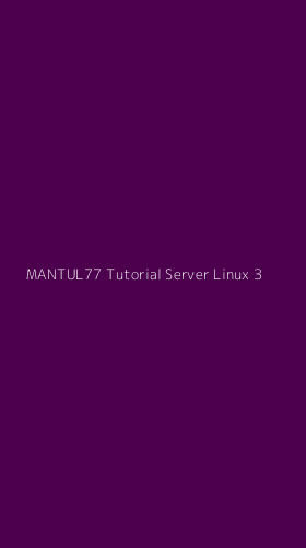 Tampilan Antarmuka Aplikasi Mantul77 Tutorial Server Linux - 3