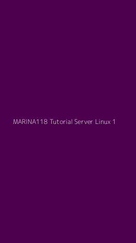Tampilan Antarmuka Aplikasi Marina118 Tutorial Server Linux - 1