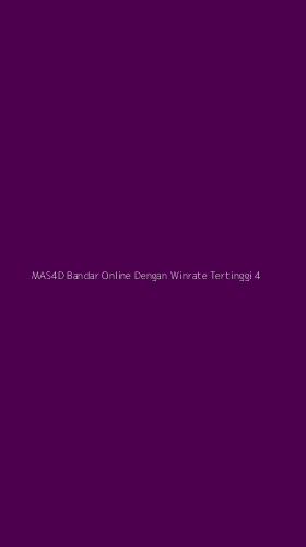 Tampilan Antarmuka Aplikasi Mas4d Bandar Online Dengan Winrate Tertinggi - 4