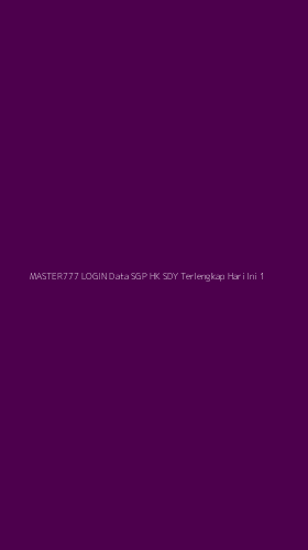 Tampilan Antarmuka Aplikasi Master777 Login Data Sgp Hk Sdy Terlengkap Hari Ini - 1