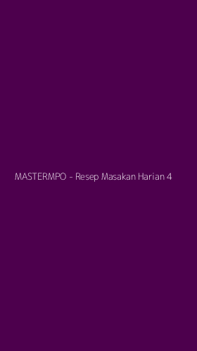 Tampilan Antarmuka Aplikasi MASTERMPO - Resep Masakan Harian - 4