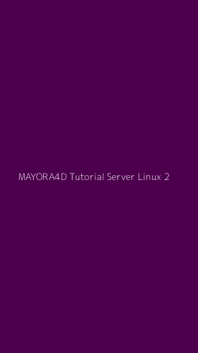 Tampilan Antarmuka Aplikasi Mayora4d Tutorial Server Linux - 2