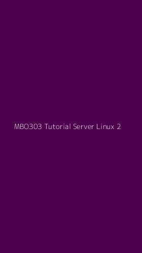 Tampilan Antarmuka Aplikasi Mbo303 Tutorial Server Linux - 2