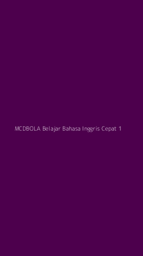 Tampilan Antarmuka Aplikasi Mcdbola Belajar Bahasa Inggris Cepat - 1