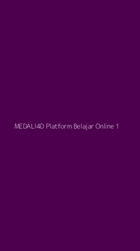 Tampilan Antarmuka Aplikasi Medali4d Platform Belajar Online - 1