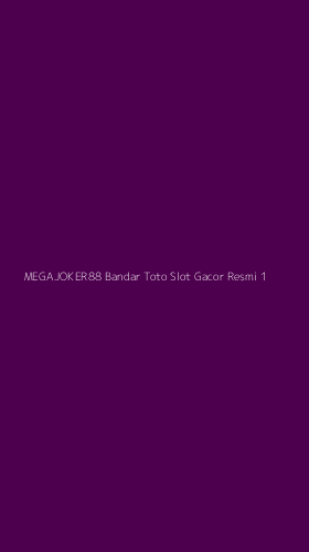 Tampilan Antarmuka Aplikasi Megajoker88 Bandar Toto Slot Gacor Resmi - 1