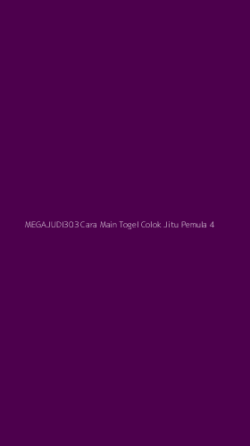 Tampilan Antarmuka Aplikasi Megajudi303 Cara Main Togel Colok Jitu Pemula - 4