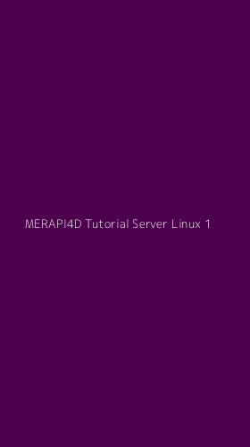 Tampilan Antarmuka Aplikasi Merapi4d Tutorial Server Linux - 1