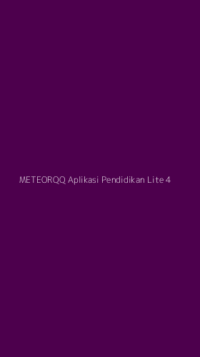 Tampilan Antarmuka Aplikasi Meteorqq Aplikasi Pendidikan Lite - 4