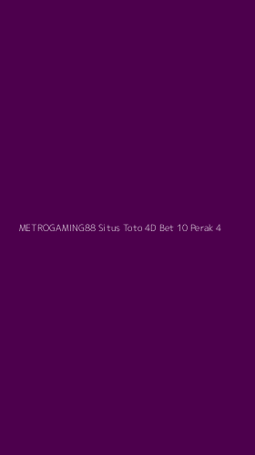 Tampilan Antarmuka Aplikasi Metrogaming88 Situs Toto 4d Bet 10 Perak - 4