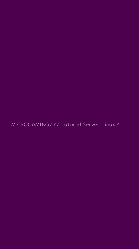 Tampilan Antarmuka Aplikasi Microgaming777 Tutorial Server Linux - 4