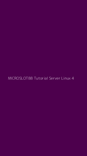 Tampilan Antarmuka Aplikasi Microslot88 Tutorial Server Linux - 4
