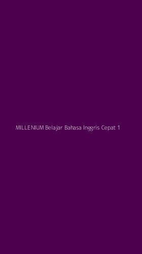 Tampilan Antarmuka Aplikasi Millenium Belajar Bahasa Inggris Cepat - 1