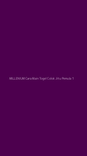 Tampilan Antarmuka Aplikasi Millenium Cara Main Togel Colok Jitu Pemula - 1