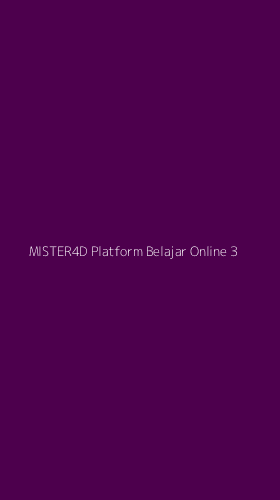 Tampilan Antarmuka Aplikasi Mister4d Platform Belajar Online - 3