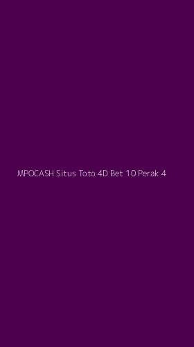 Tampilan Antarmuka Aplikasi Mpocash Situs Toto 4d Bet 10 Perak - 4