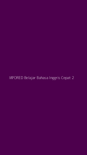 Tampilan Antarmuka Aplikasi Mpored Belajar Bahasa Inggris Cepat - 2