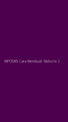 Tampilan Antarmuka Aplikasi Mposms Cara Membuat Website - 2