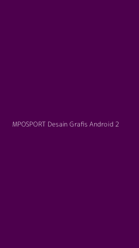 Tampilan Antarmuka Aplikasi Mposport Desain Grafis Android - 2